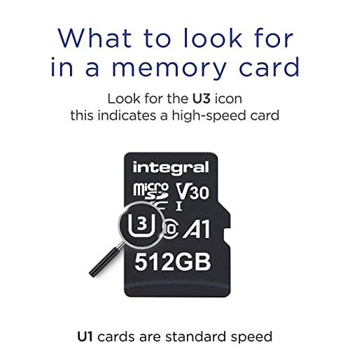 Integral 512GB Micro SD Card 4K Video Premium High Speed Memory Card SDXC, £31.98 @ Amazon