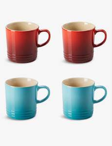 Le creuset set of 4 stoneware mugs £40 @ Selfridges free click and collect