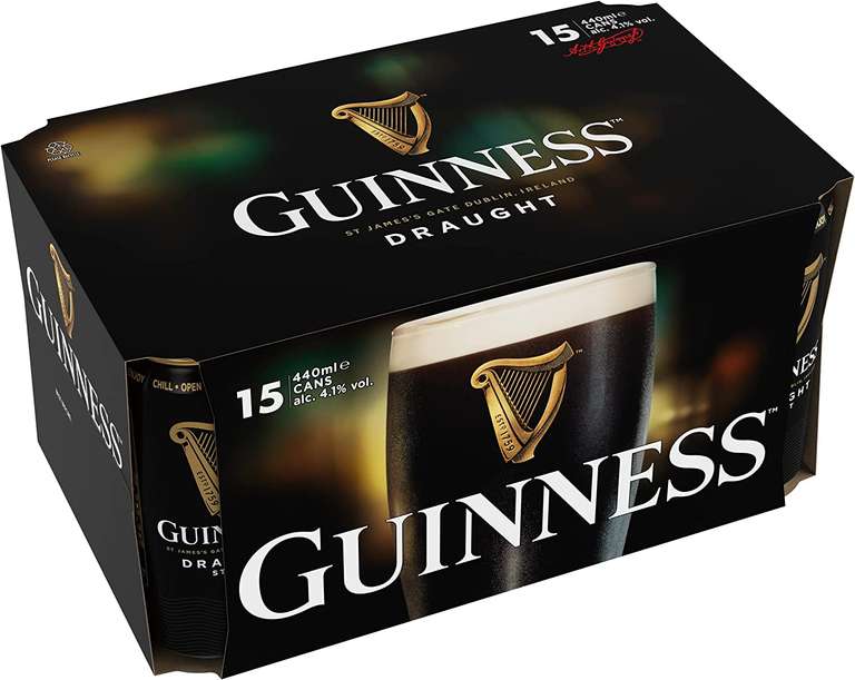 Guinness Draught Cans 15 x 440ml cans £12 @ Amazon
