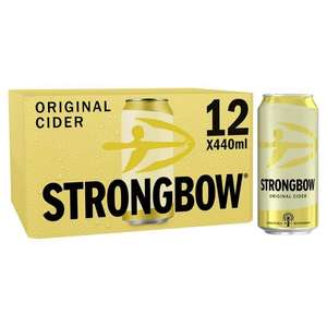 Strongbow Original Cider Can 12x440ml (Nectar price)