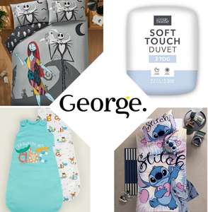 15% Off All Bedding, Duvets, Duvet Covers, Pillows, Cushions & sleeping bags at Checkout (includes Disney & Character bedding) + free c&c