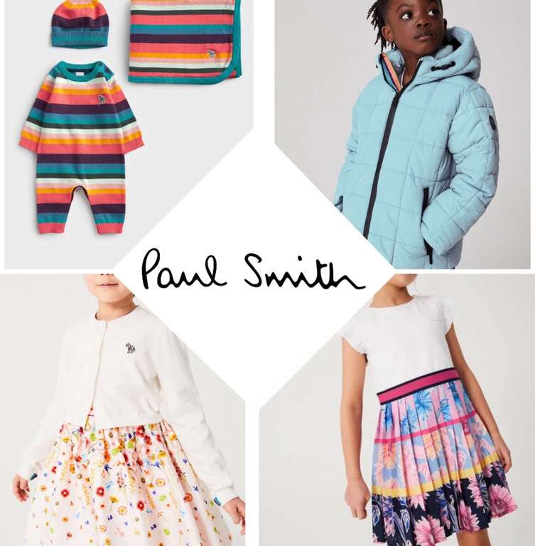 70% Off All Paul Smith Children's & Baby Clothing in the Next Clearance (Prices From £13) + Free Click & Collect