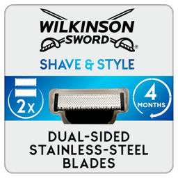 Wilkinson Sword Shave & Style Men's Refill Blades x2 £5 + £1.50 collection @ Boots