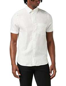 TED BAKER CIVICHE SS Plain Linen Shirt - Size M (40" chest) only - £26 @ Amazon