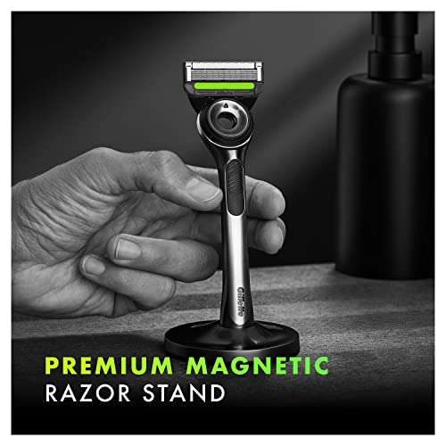 Gillette Labs Men's Razor + 1 Razor Blade Refill, with Exfoliating Bar, Gift for Men, Includes Magnetic Stand £12 / £11.40 S&S @ Amazon