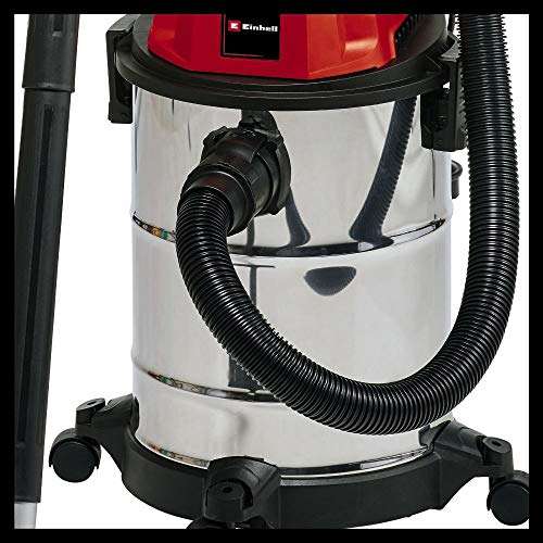 Einhell 2342167 TC-VC 1820 S Wet And Dry Vacuum Cleaner | 1250W, 20L Stainless Steel Tank | Wet-Dry Vacuum With Blow Function - £42 @ Amazon
