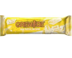 4x Grenade Lemon Cheesecake Protein Bar 60g - (21g protein) 28 Feb 24 BBE min spend £22.50
