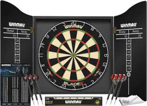Winmau Blade 6 Championship Dartboard and Darts Set - Free Click & Collect