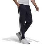 adidas Men's Essentials Warm-Up Tapered 3-Stripes Track Pants - Size M
