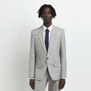 River Island Mens Suit Jacket Grey Slim Fit [38 Reg] - £10 delivered @ River Island / eBay