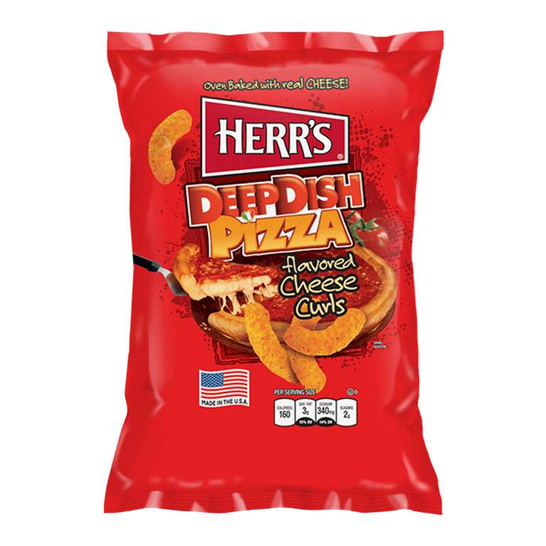 Herrs Deep Dish Pizza Cheese Curls 49p @ Farmfoods Edinburgh