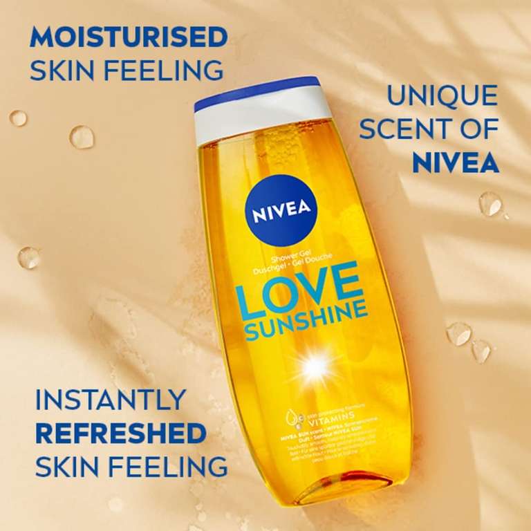 Гель для душа Nivea Love Sunshine, 250 мл. Sun shower