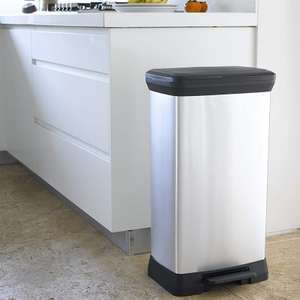 Curver 50L Metallic Silver Pedal Bin £19.98 delivered @ Yorkshire Trading Company