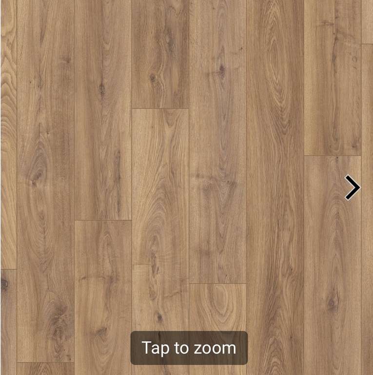 Keswick Medium Oak 12mm Laminate Flooring - 1.48m2 - £12 M2 (Free C&C)