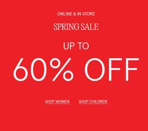 Up to 60% off the Sale + More Stock Added + Free Delivery for Members
