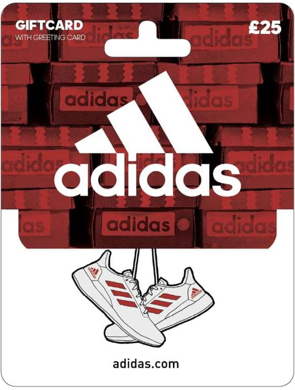 adidas £25 Gift Card - UK Redemption Only - Delivery By Post £21.25 @ Amazon