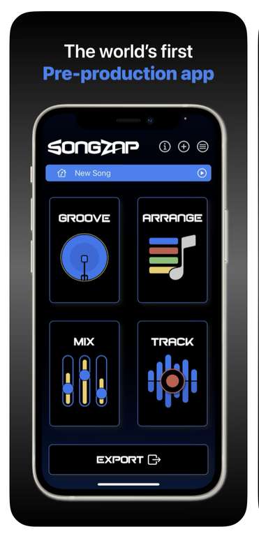 Songzap - The World’s First Pre-Production for Songwriters, Musicians, Singers and MCs - iOS App