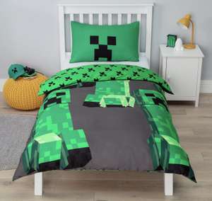 Minecraft Kids Green Bedding Set (Single) - £9 + Free Click & Collect - @ Argos