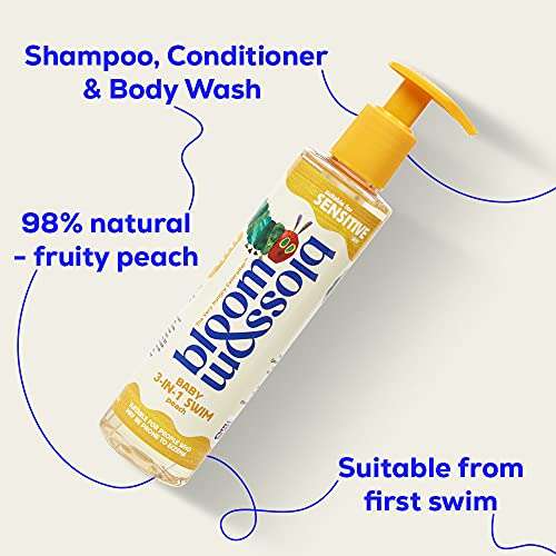 Bloom and Blossom Baby 3 in 1 Swim 200ml Foaming Shampoo, Conditioner & Body Wash - Sensitive Skin now £2.50 / £2.38 S&S at Amazon