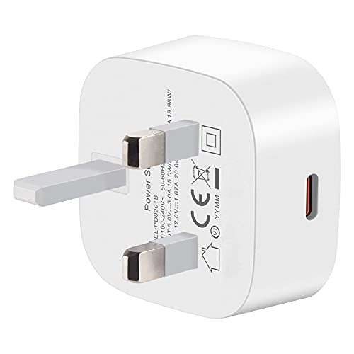 Nestling USB C Plug, 20W USB C Charger, USB C Wall Charger - £4.50 with voucher Dispatches from Amazon Sold by Osmanthus fragrans Co., Ltd
