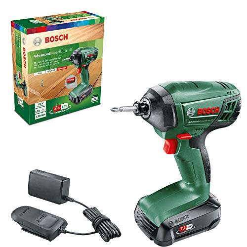 Bosch Cordless impact driver Advanced ImpactDrive 18 (1x Battery, 18 Volt System, in Carton Packaging) - £62 @ Amazon
