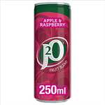 J2o Apple & Raspberry Cans 4 X 250ml - 15% voucher and subscribe and save - as low as £1.40