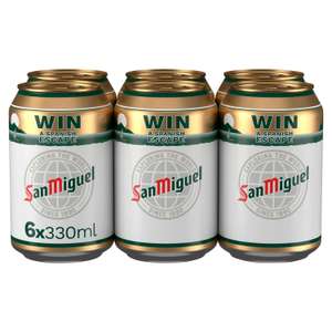 FREE San Miguel Chalice Glass with every purchase of San Miguel Special Premium Lager 6x 330ml Cans - Instore