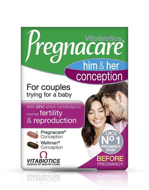 Vitabiotics Pregnacare Him and Her Conception - with code (3 for £37.80) - Free click and collect
