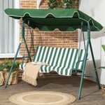Outsunny 3 Seater Swing Chair with Adjustable Canopy, Garden Swing Seat £58.64 delivered, using code @ Aosom