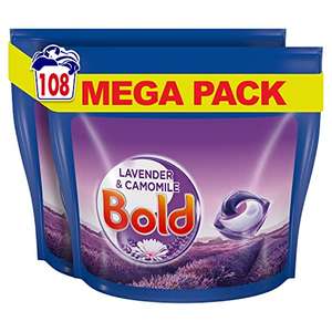 Bold All in One Pods Lavender & Chamomile 108 "Mega" Pack Open Box £12.86 at Amazon