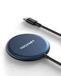 TECKNET 15W Magnetic Wireless Charger, Compatibility with MagSafe Charger, Magnetic Pad with Built-In USB-C cable - Sold by TECKNET / FBA