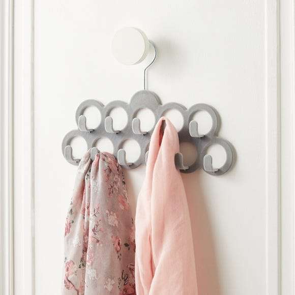 Scarf Hanger Single Flocked Dove Grey - 50p (Free Click and Collect) Limited Locations @ Dunelm