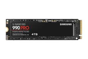 4TB - Samsung SSD 990 Pro NVMe M.2 Pcle 4.0 SSD up to 7450/6900MB/s, R/W
