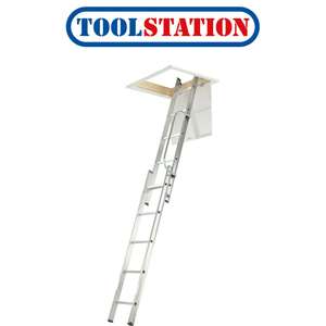 Werner 2 Section Loft Ladder & Handrail £54.55 Delivered With Code (UK Mainland) @ toolstation/eBay