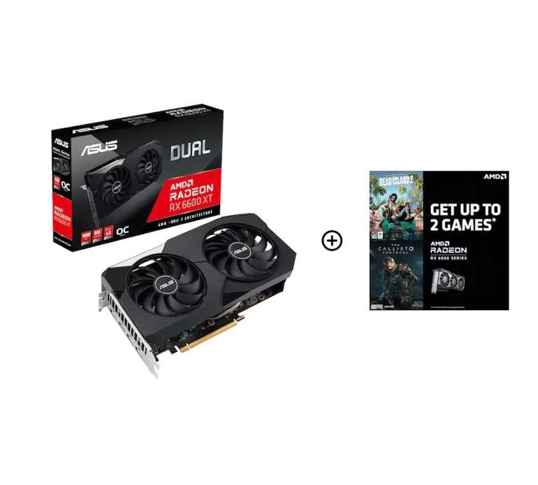 Asus Radeon RX 6600 Dual 8GB GDDR6 + Free Games (Dead Island 2 & The Callisto Project) £229.99 With Code Delivered at Overclockers