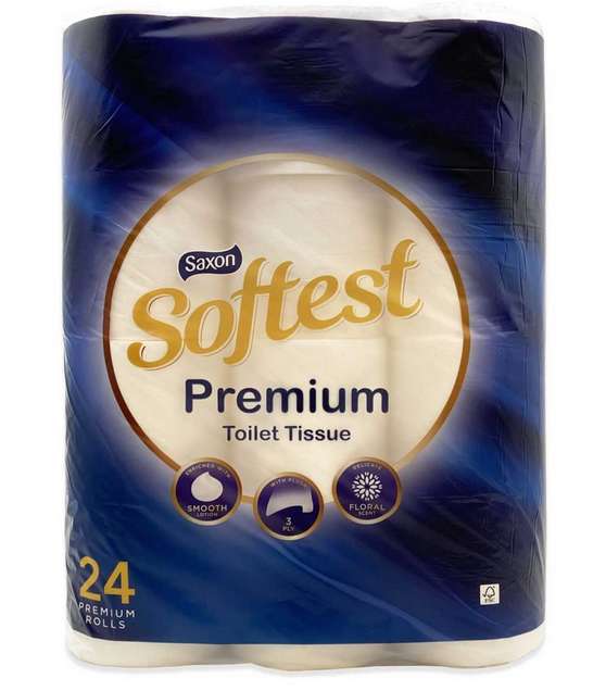 Aldi Saxon Premium Toilet Tissue 24 Rolls