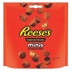 Reese's Mini Peanut Butter Cups Pouch, Milk Chocolate Flavoured 90g - Pack of 14 for £14 (£11.90 with Subscribe & Save) @ Amazon