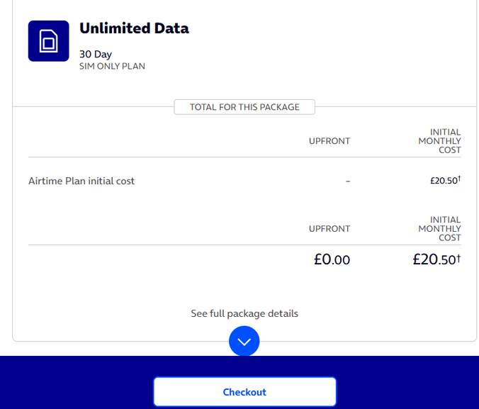 O2 Sim Only - 20.50 | hotukdeals