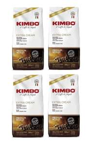 Kimbo Extra Cream Coffee Beans 1kg (Pack of 4) - w/Code, Sold By beautymagasin (UK Mainland)