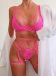 Bouxtique Zarina plunge bra - Hot Pink