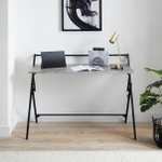 Evelyn Concrete Effect Wide Folding Desk - £34.50 + Free Click & Collect - @ Dunelm