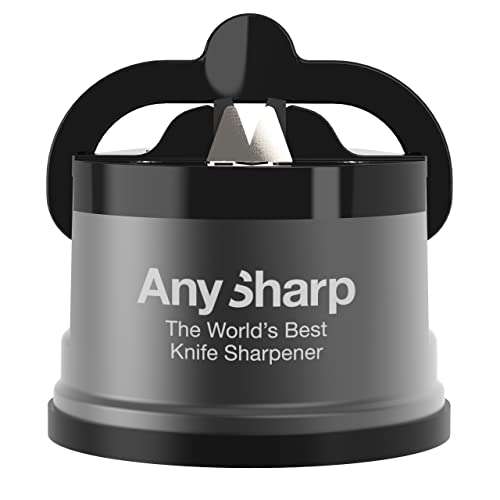 AnySharp Pro Metal Knife Sharpener with Suction, Gunmetal £9.51 @ Amazon