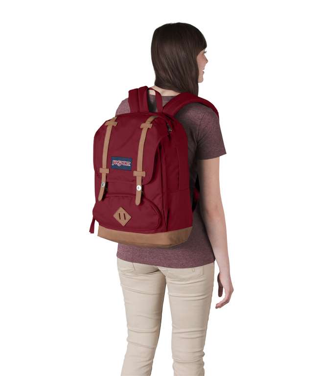 JANSPORT Cortlandt, Large Backpack, 25 L, 15in laptop compartment, Russet Red