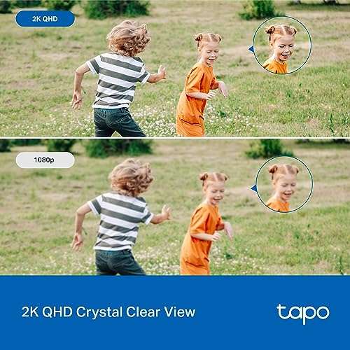 Tapo 2K Outdoor Pan/Tilt Wi-Fi Security Camera IP66 Weatherproof C520WS