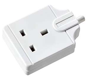 Masterplug SS-MP Single Socket Trailing Socket, without Plug and Cable, 13 Amp, White