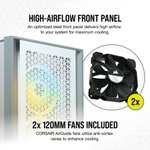 Corsair 4000D AIRFLOW mid-tower PC case with Tempered glass side panel ( White / Black / AirGuide fans ) with code