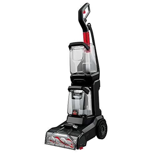 BISSELL PowerClean 2X Carpet Cleaner Two-Tank Technology & Long Hose | Carpets dry in 45 minutes* | 3112E | 4.7L | Charcoal/ Red