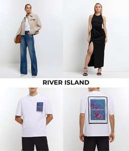 Up to 80% Off River Island Brand Sale - Men's, Women's & Kids Clothing + Extra 10% Off with code