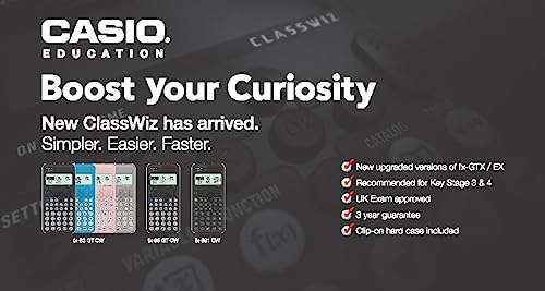 New Casio FX-83GTCW Black Scientific Calculator