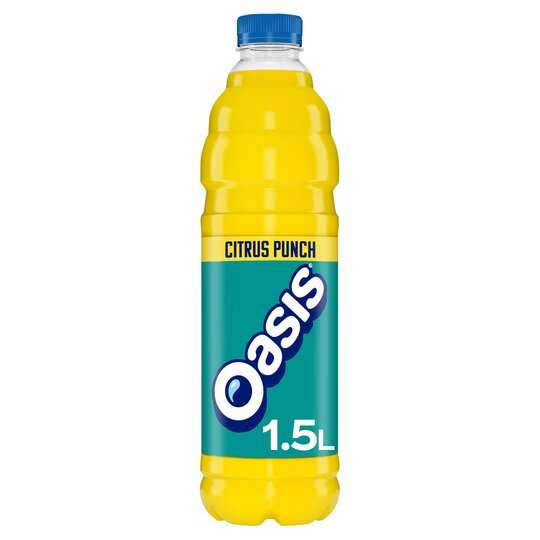 3 x Bottles 1.5L Oasis Drink Clubcard Price £3 @ Tesco